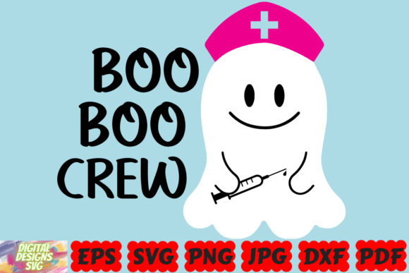 Boo Boo Crew SVG Funny Halloween SVG Graphics and Crafts