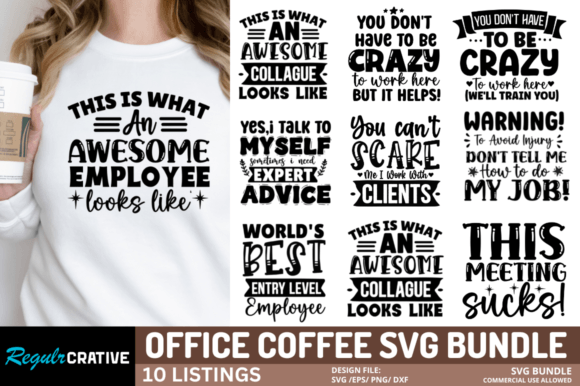 Funny Coffee Svg Bundle, Coffee SVG Graphics and Crafts