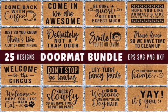 Funny Doormat Svg Cutfile Bundle Graphics and Crafts Review
