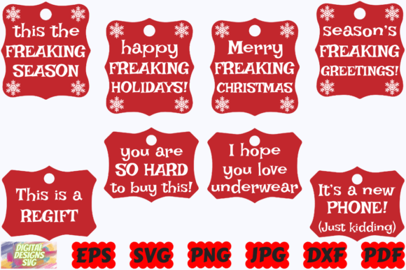 Funny Gift Cards SVG Funny Christmas Review