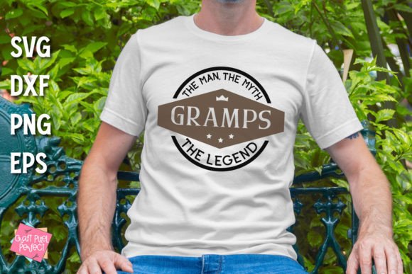 Gramps the Man, Funny Pawpaw Svg Graphics in Crafts