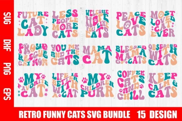 Retro Funny Cats Svg Bundle Review
